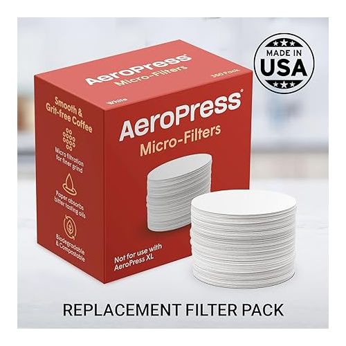  AeroPress Replacement Filter Pack - Microfilters For AeroPress Coffee And Espresso-Style Coffee Maker - 350 count