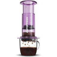 AeroPress Clear Purple Coffee Press - 3 In 1 Brew Method Combines French Press, Espresso, Full Bodied Coffee Without Grit or Bitterness, Small Portable Coffee Maker for Camping & Travel, Purple