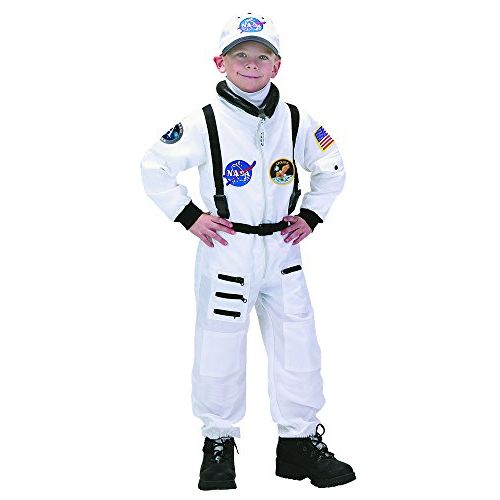  할로윈 용품Aeromax Apollo 11 NASA Astronaut Suit Costume, 4/6, White