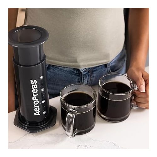 AeroPress XL Coffee Press - 3 in 1 brew method combines French Press, Pourover, Espresso. Full bodied, smooth coffee without grit or bitterness. Small portable coffee maker for camping & travel