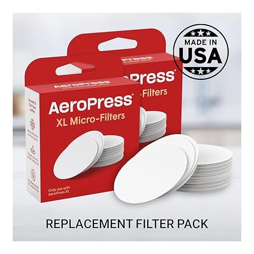  AeroPress XL Replacement Filter Pack - Micro-filters For AeroPress XL Coffee And Espresso-Style Coffee Maker - 2 Pack (400 count)