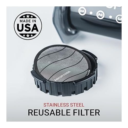  AeroPress Stainless Steel Reusable Filter - Metal Coffee Filter for AeroPress Original & AeroPress Go Coffee Makers, 1 Pack, 1 Filter