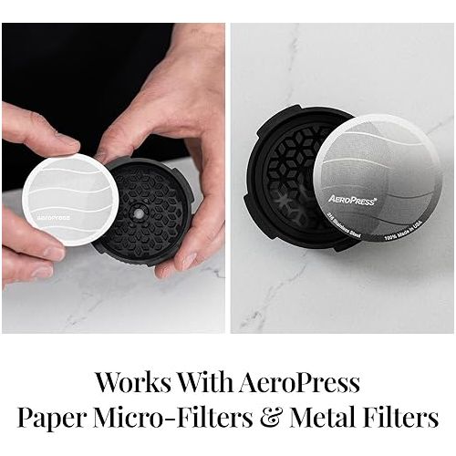  AeroPress Flow Control Filter Cap & Stainless Steel Filter bundle