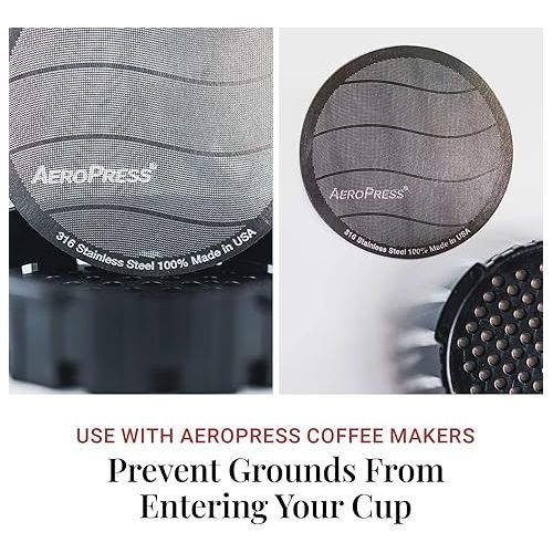  AeroPress Flow Control Filter Cap & Stainless Steel Filter bundle