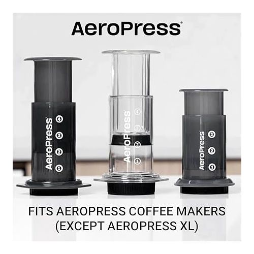  AeroPress Natural Paper Microfilters, AeroPress Coffee Filters, Unbleached Round Paper Filters for Coffee Makers, Must-Have Coffee Accessories, Standard, 2 Pack, 400 Count