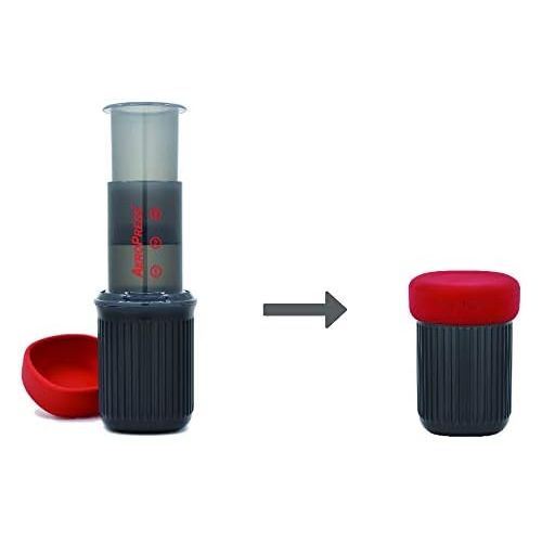  AeroPress Go Portable Travel Coffee Press, 1-3 Cups - Makes Delicious Coffee, Espresso and Cold Brew in 1 Minute