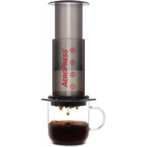  Aeropress Coffee and Espresso Maker - Makes 1-3 Cups of Delicious Coffee Without Bitterness per Press