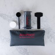 AeroPress Coffee and Espresso Maker with Tote Bag - Quickly Makes Delicious Coffee Without Bitterness - 1 to 3 Cups Per Press