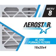 Aerostar 20x20x4 (19 3/4 x 19 7/8 x 4 3/8) MERV 8, Dust Protection Air Filter, 20x20x5, Box of 2, USA