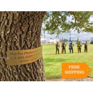 /Afamilytreecom Memorial Tree Plaque. Memorial Tree Tag. Personalized Tree Plaque for BIG Trees Championship - FREE Shipping