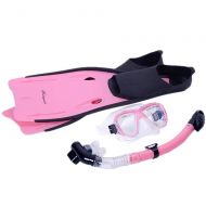 Afdgsjyu Snorkeling diving glasses Snorkel Swimming Goggles Pink Snorkeling Sambo Waterproof Goggles Full Dry Snorkel Set Foot Type Pedal Equipment Suitable For Swimming Pool Ocean Shallow