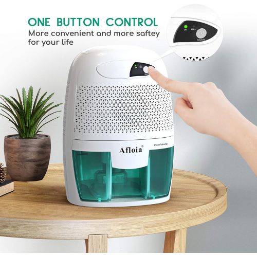  Afloia Portable Dehumidifier for Bathroom,1500 Cubic Feet Electic Mini Home dehumidifier for Home Deshumidificador Dehumidifier for Bathroom Baby Room Space Bedroom RV Basement Car