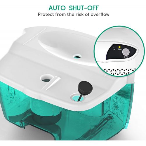  Afloia Portable Dehumidifier for Bathroom,1500 Cubic Feet Electic Mini Home dehumidifier for Home Deshumidificador Dehumidifier for Bathroom Baby Room Space Bedroom RV Basement Car