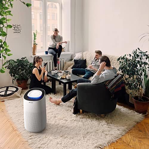  Air Purifier HEPA Air Filter for Allergy Sufferers, Afloia Air Purifier Clean up to 70㎡, CADR 400m³/h, 99.97% Filter Performance Against Dust, Pollen Smoke, Design with Child Safet