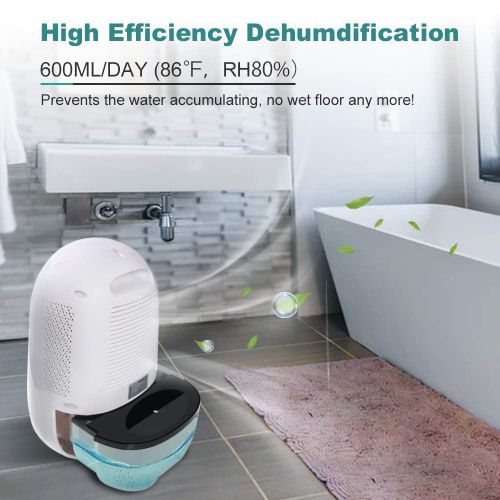  Afloia LONOVE Dehumidifier - 2500 Cubic Feet Electric Dehumidifier for Space Up to 323 Sq.ft Portable Dehumidifiers for Bedroom Basements Home Bathroom RV Camper Office Garage Kitchen wit