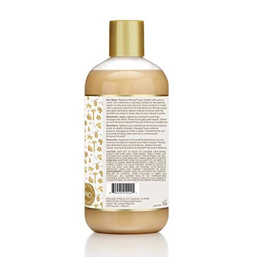  [아마존 핫딜] African Pride Moisture Miracle Honey & Coconut Oil Shampoo (3 Pack) - For Natural Coils & Curls, Nourishes & Shines, Sulfate Free, Color Safe, 12 oz