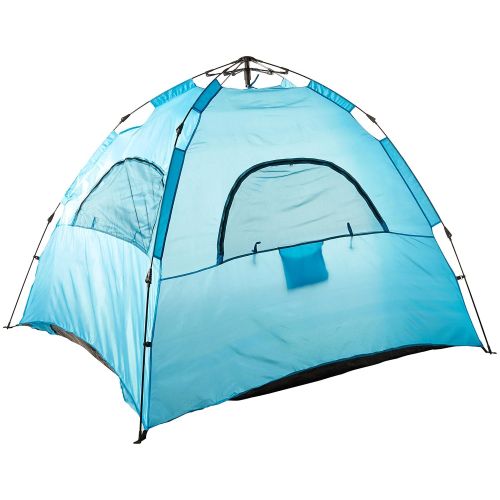  AfterGen Easy Setup Beach Tent Portable Pull to Open Sun Shelter Strong UV Protection Sun Shade Sand Surf Instant Pop-Up Umbrella