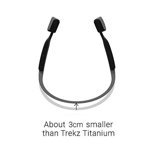  Aftershokz Wireless Trekz Titanium Mini Bone Conduction Headphones (Slate Grey), 2.1