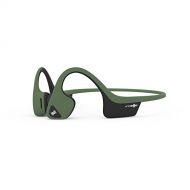 AfterShokz Air Bone Conduction Wireless Bluetooth Headphones with Reflective Strips, Forest Green