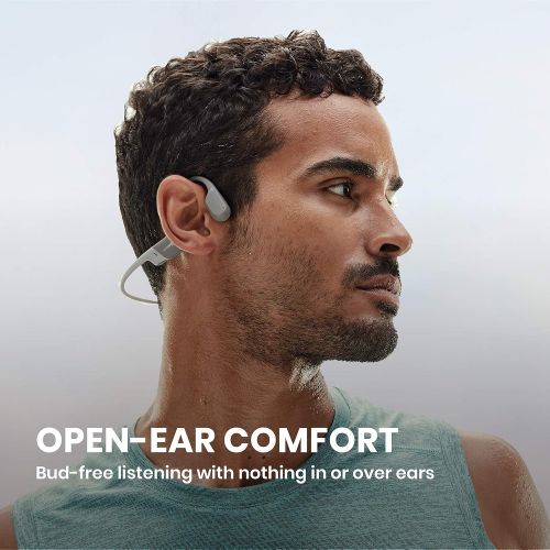  AfterShokz Aeropex - Open-Ear Bluetooth Bone Conduction Sport Headphones - Sweat Resistant Wireless Earphones for Workouts and Running - Built-in Mic - with Sport Belt