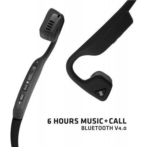  [아마존베스트]AfterShokz AS600BK Titanium Open Ear Wireless Bone Conduction Headphones Compatible with Bluetooth, Black