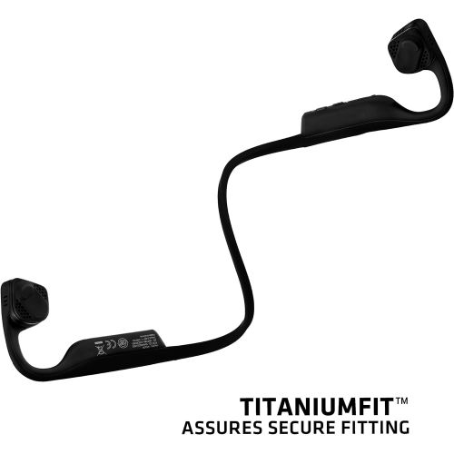  [아마존베스트]AfterShokz AS600BK Titanium Open Ear Wireless Bone Conduction Headphones Compatible with Bluetooth, Black
