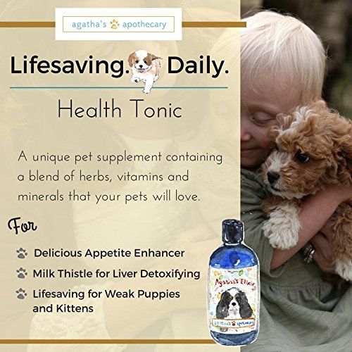  Agathas Pet Wellness Agatha’s Elixir Prebiotics for Dogs ● Appetite Stimulant for Picky Eaters and Senior Pets ● Green Tea & Milk Thistle Boost Immune System, Liver Detoxifier