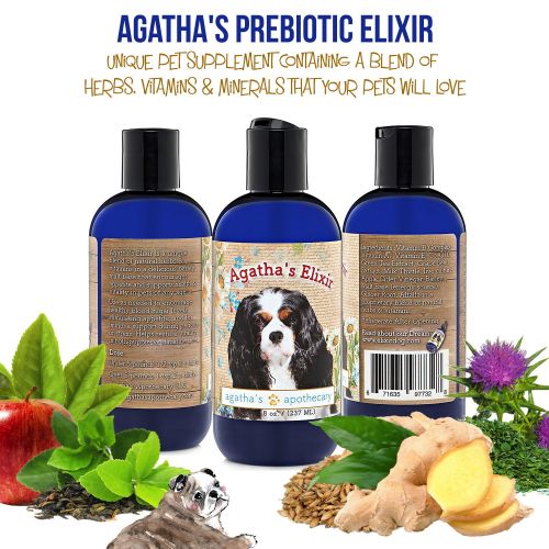  Agathas Pet Wellness Agatha’s Elixir Prebiotics for Dogs ● Appetite Stimulant for Picky Eaters and Senior Pets ● Green Tea & Milk Thistle Boost Immune System, Liver Detoxifier