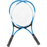 Tennis Racket, Iron Alloy Children Tennis Racket Juniors Beginner Practice Racquet Teenager Tennis Racket Professional Tennis Rackets with Ball and Carry Bag(Blue)