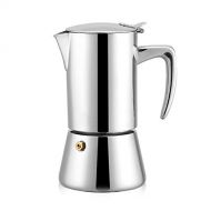 Agatige 200ml Stainless Steel Espresso Maker Stovetop for Gas & Electric Stovetop, 3.0 x 4.5 x 7.3