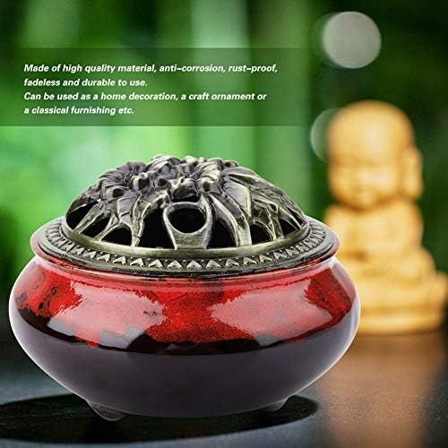  인센스스틱 Agatige Incense Burner Holder, Ceramic Censer Incense Stick Holder Incense Burner Bowl for Buddhist Hall, Study, Tea Room(#3)