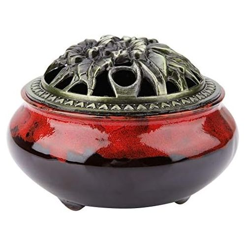  인센스스틱 Agatige Incense Burner Holder, Ceramic Censer Incense Stick Holder Incense Burner Bowl for Buddhist Hall, Study, Tea Room(#3)