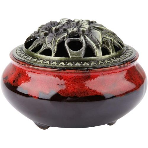  인센스스틱 Agatige Incense Burner Holder, Ceramic Censer Incense Stick Holder Incense Burner Bowl for Buddhist Hall, Study, Tea Room(#3)