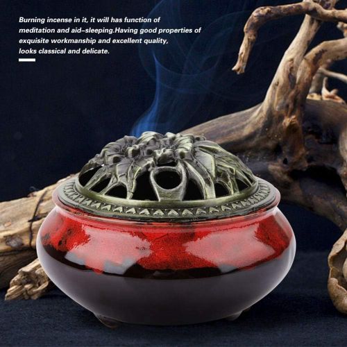  인센스스틱 Agatige Incense Burner Holder, Ceramic Censer Incense Stick Holder Incense Burner Bowl for Buddhist Hall, Study, Tea Room(#3)