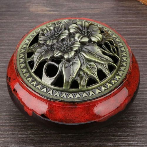  인센스스틱 Agatige Incense Burner Holder, Ceramic Censer Incense Stick Holder Incense Burner Bowl for Buddhist Hall, Study, Tea Room(#3)