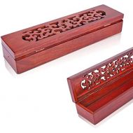 인센스스틱 Agatige Incense Stick Holder, Vietnam Nanmu Chopsticks Box Wooden Incense Stick Burner Ash Catcher, 11x 2.8 x 1.9 inch(#1)