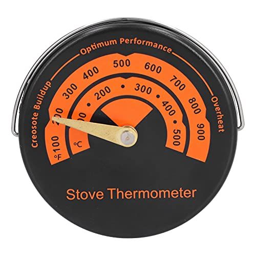  Agatige Magnetic Stove Thermometer, Oven Thermometer Fireplace Accessories Wood Burner for Avoiding Overheat