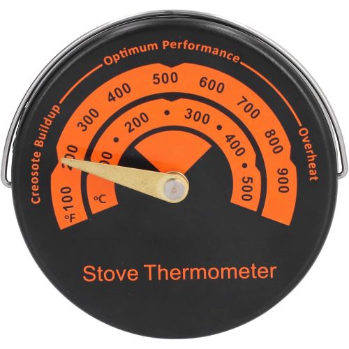  Agatige Magnetic Stove Thermometer, Oven Thermometer Fireplace Accessories Wood Burner for Avoiding Overheat