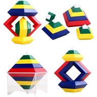 [아마존베스트]Agirlgle Building Blocks Stacking Toys for Kids Stacker Toy 3D Puzzle Stem Toys Pyramid Speed Cube， Creative Educational Toys for Kids Preschool Learning Toys Stacking Block