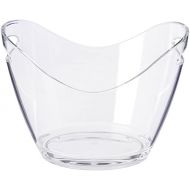 [아마존베스트]Agog - Ice Bucket Clear Acrylic 3.5 Liter Good for up to 2 Wine or Champagne Bottles Ice Bucket (1)