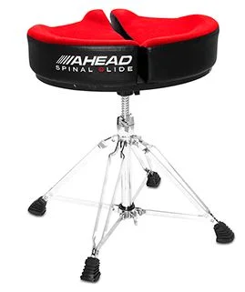  Ahead Spinal-G 4-leg Drum Throne with Saddle Seat - Red