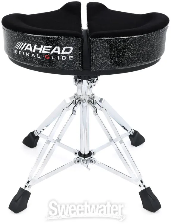  Ahead Spinal-G 4-leg Drum Throne with Saddle Seat - Black Sparkle