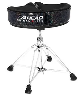  Ahead Spinal-G 4-leg Drum Throne with Saddle Seat - Black Sparkle