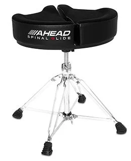  Ahead Spinal-G 4-leg Drum Throne with Saddle Seat - Black