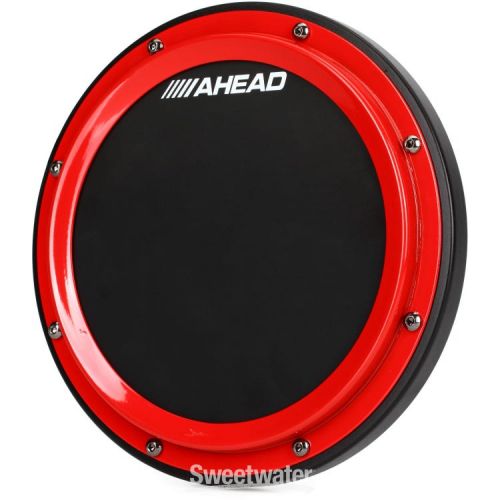  Ahead S-Hoop Marching Pad with Snare Sound - 10 inch - Red