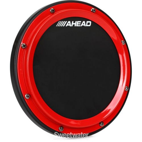  Ahead S-Hoop Marching Pad with Snare Sound - 10 inch - Red