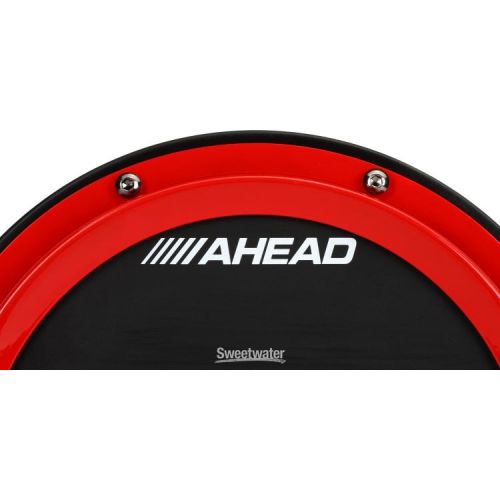  Ahead S-Hoop Marching Pad with Snare Sound - 10 inch - Red