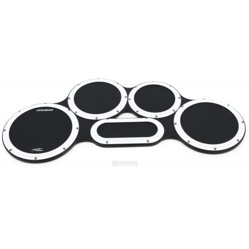  Ahead S-hoop Chavez Tenor Practice Pad Set - 4/5/6 Combination - Black with White Hoops