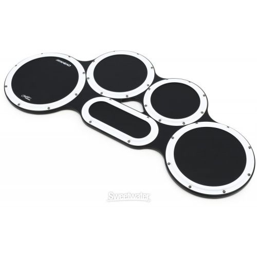  Ahead S-hoop Chavez Tenor Practice Pad Set - 4/5/6 Combination - Black with White Hoops