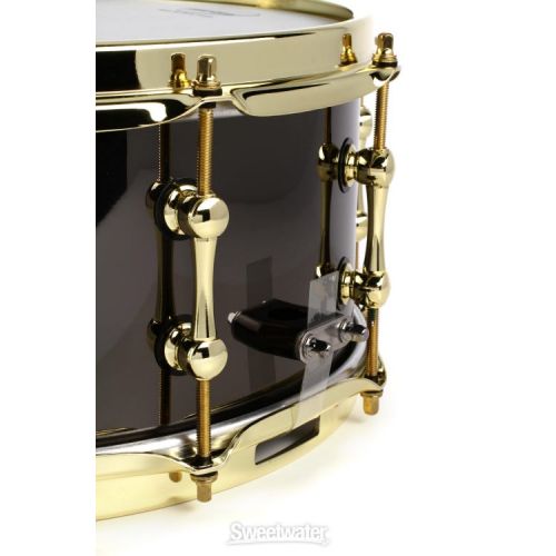  Ahead Bell Brass Snare Drum - 6 x 14-inch - Black Chrome